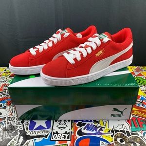 Puma Classic Red Suede Sneakers Size 7 Youth / 8.5 Womens